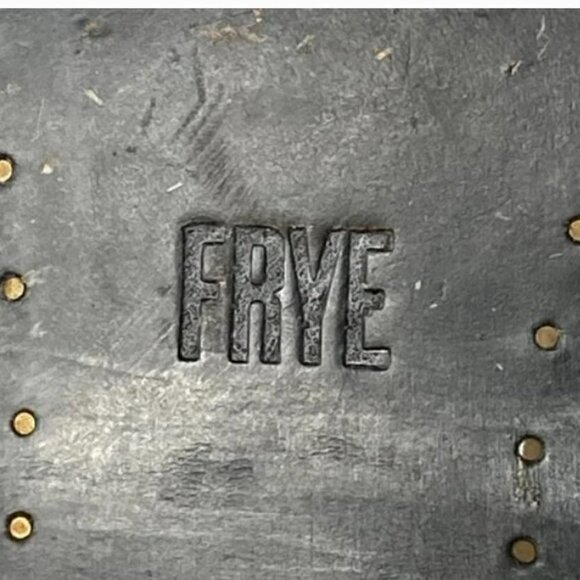 Frye Melissa Stud Knee High Rear Zip Black Leather Riding Boots - Size 6 - Picture 9 of 10